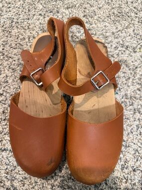 Lotta from Stockholm Brown Oiled Nubuck clogs 39